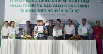 Trungnam Group phát động chiến dịch 50 ngày đêm hoàn thành và bàn giao trường THPT Nguyễn Hiếu Tự