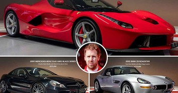 Tay đua nổi tiếng Sebastian Vettel bán dàn siêu xe trị giá hơn 230 tỷ 