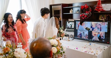 Video: Thú vị đám cưới qua TV, điện thoại