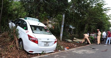 Tai nạn kinh hoàng: Taxi Vinasun tông chết 2 bà cháu 