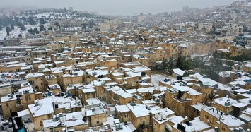 Tuyết phủ trắng xoá ở các quốc gia Trung Đông 