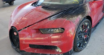 Bugatti Chiron hư hỏng nặng vẫn rao bán hơn 9 tỷ đồng