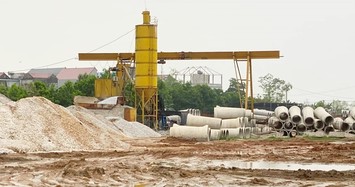 Hà Nội: San lấp sông Sóc Sơn trái phép làm điểm tập kết khoáng sản