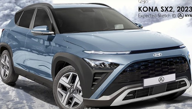 Hyundai Kona 2023 lộ diện cá tính và thể thao hơn