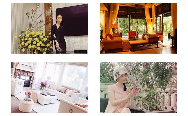 Nội thất hoành tráng trong biệt thự xa hoa của các Hoa hậu Việt như nào?