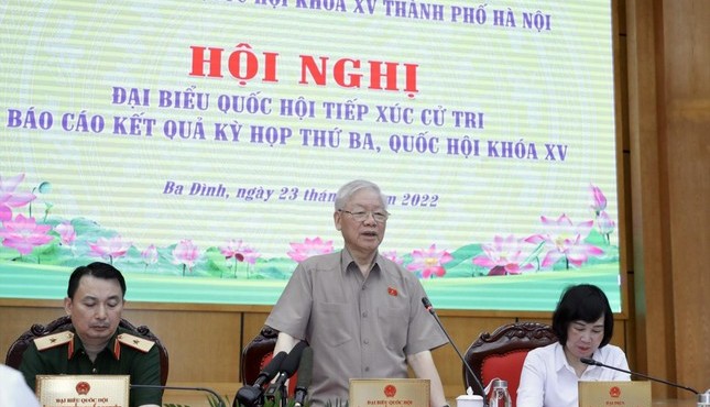 Tổng Bí thư Nguyễn Phú Trọng chủ trì hội nghị tổng kết 10 năm công tác phòng chống tham nhũng 