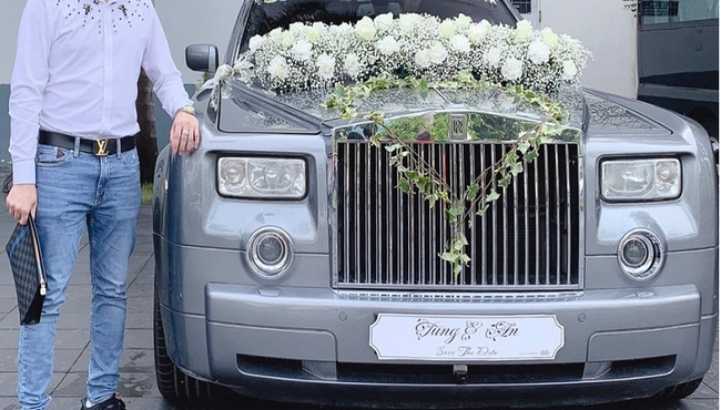 Cận cảnh Rolls-Royce Phantom tiền tỷ đi thuê của Tina Dương ở Bắc Giang