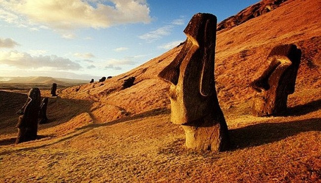 Bí ẩn tượng Moai trên đảo Phục Sinh 