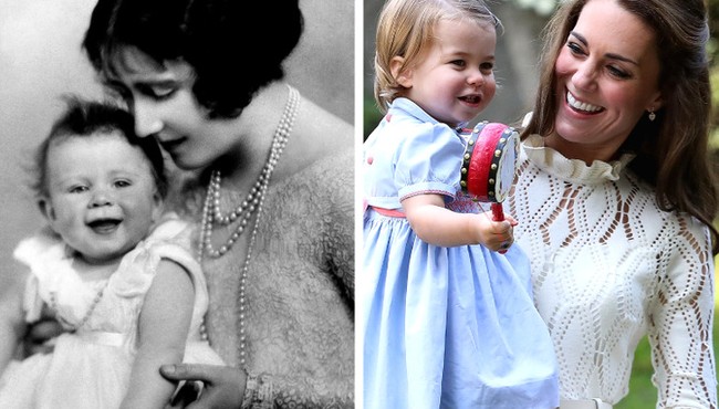 Ảnh quý: Công chúa Charlotte là “bản sao” của Nữ hoàng Elizabeth II