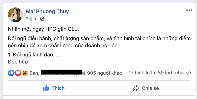 Het VCB den luot HPG vao 'tam ngam' cua Hoa hau Mai Phuong Thuy voi cac phan tich day chat xam-Hinh-2
