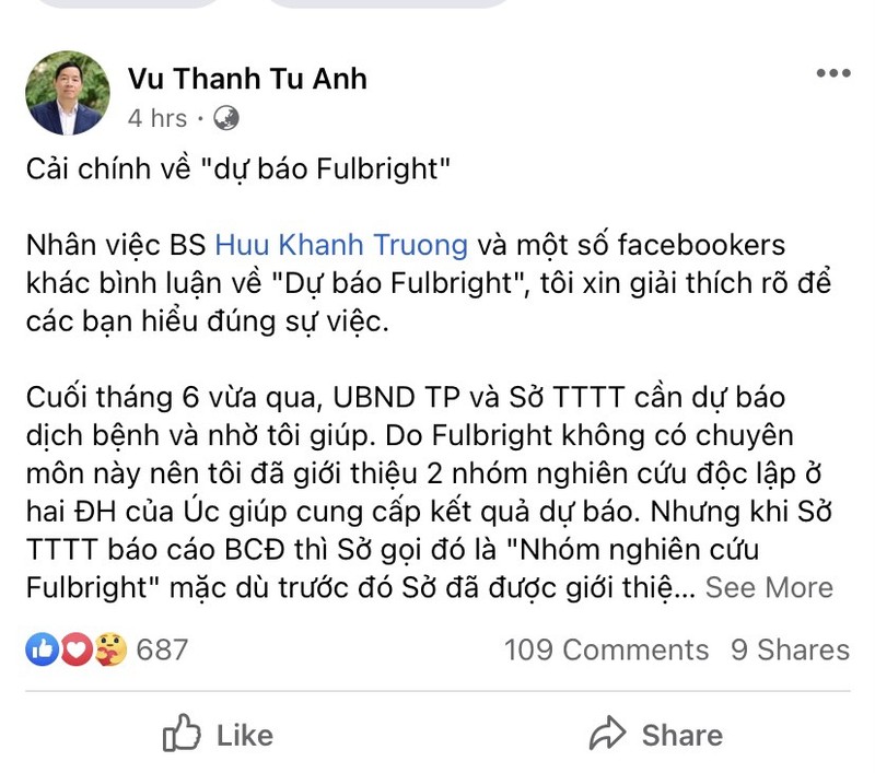TS Vu Thanh Tu Anh giai thich gi ve 'du bao Fulbright' o TP HCM?