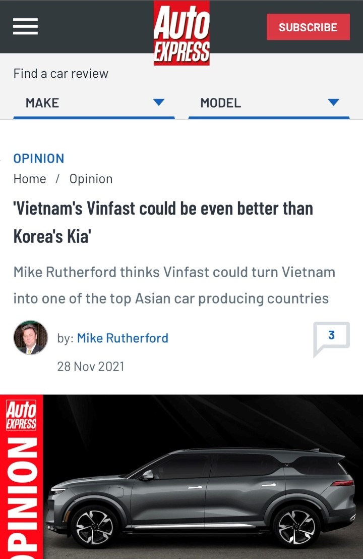 Chuyen gia o to Anh: VinFast se dua Viet Nam vao Big4 nganh o to chau A