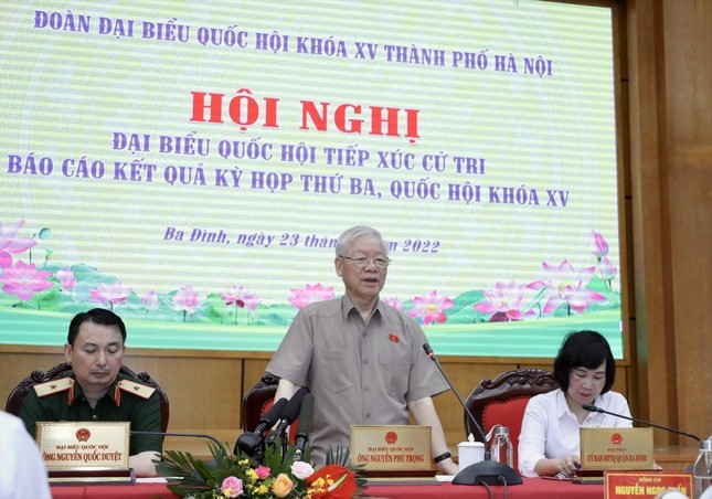 Tong Bi thu Nguyen Phu Trong chu tri hoi nghi tong ket 10 nam cong tac phong chong tham nhung