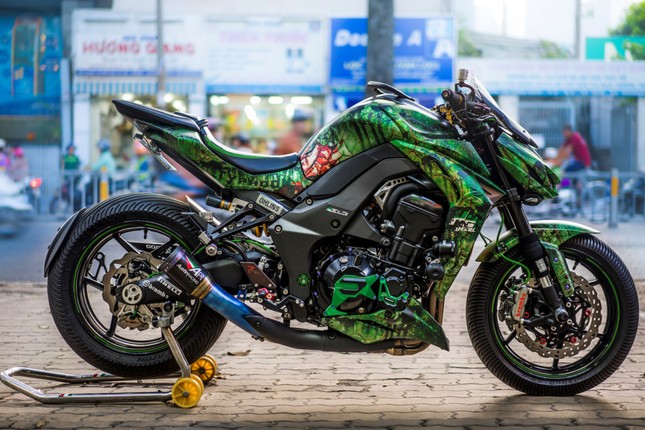 Kawasaki Z1000 độ đồng nát đồ chơi khủng ở Sài Gòn